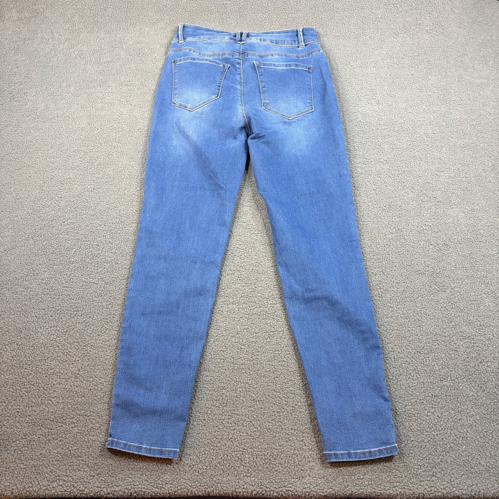 Curve Appeal Jeans Womens 10/30 Blue Curve Creator High Rise Skinny Stretch - Picture 9 of 10